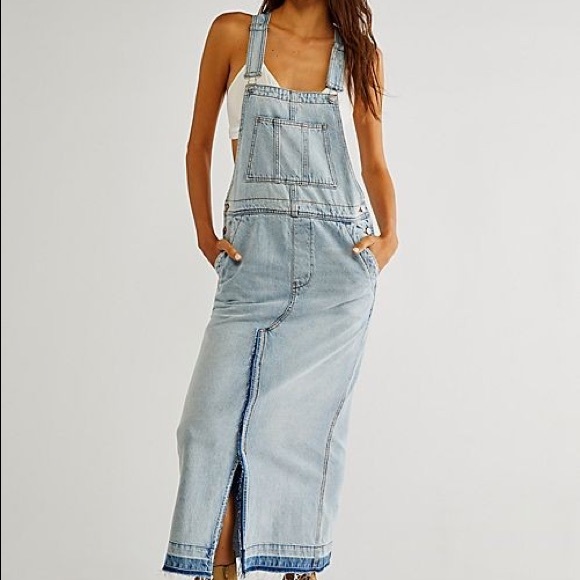 Free People Skirts New Free People Holly Denim Skirtall One Piece